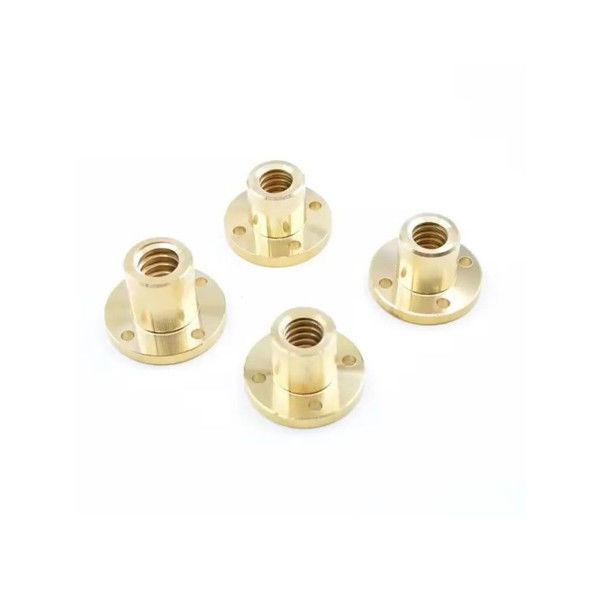 Copper CNC Lathe Machining Precision Nut Brass Turned Parts Metal Nut Machining Factory